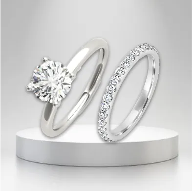 celeste hidden halo & eternity ring