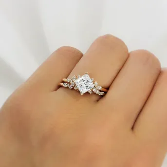 how do you wear a bridal ring set
