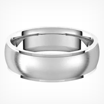 mercer matte center wedding ring
