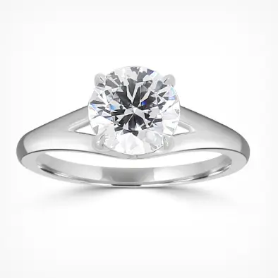 spectacular solitaire engagement ring