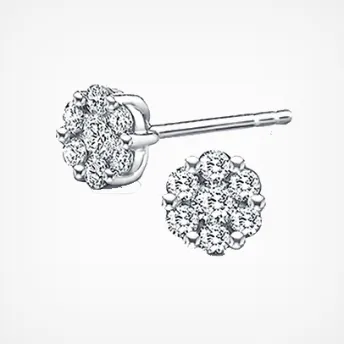 the best cluster diamond studs