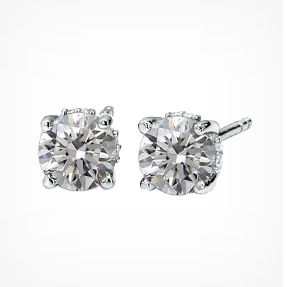 white gold modern and trendy drop earrings