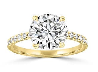 Hayden French Pave Hidden Halo Engagement Ring